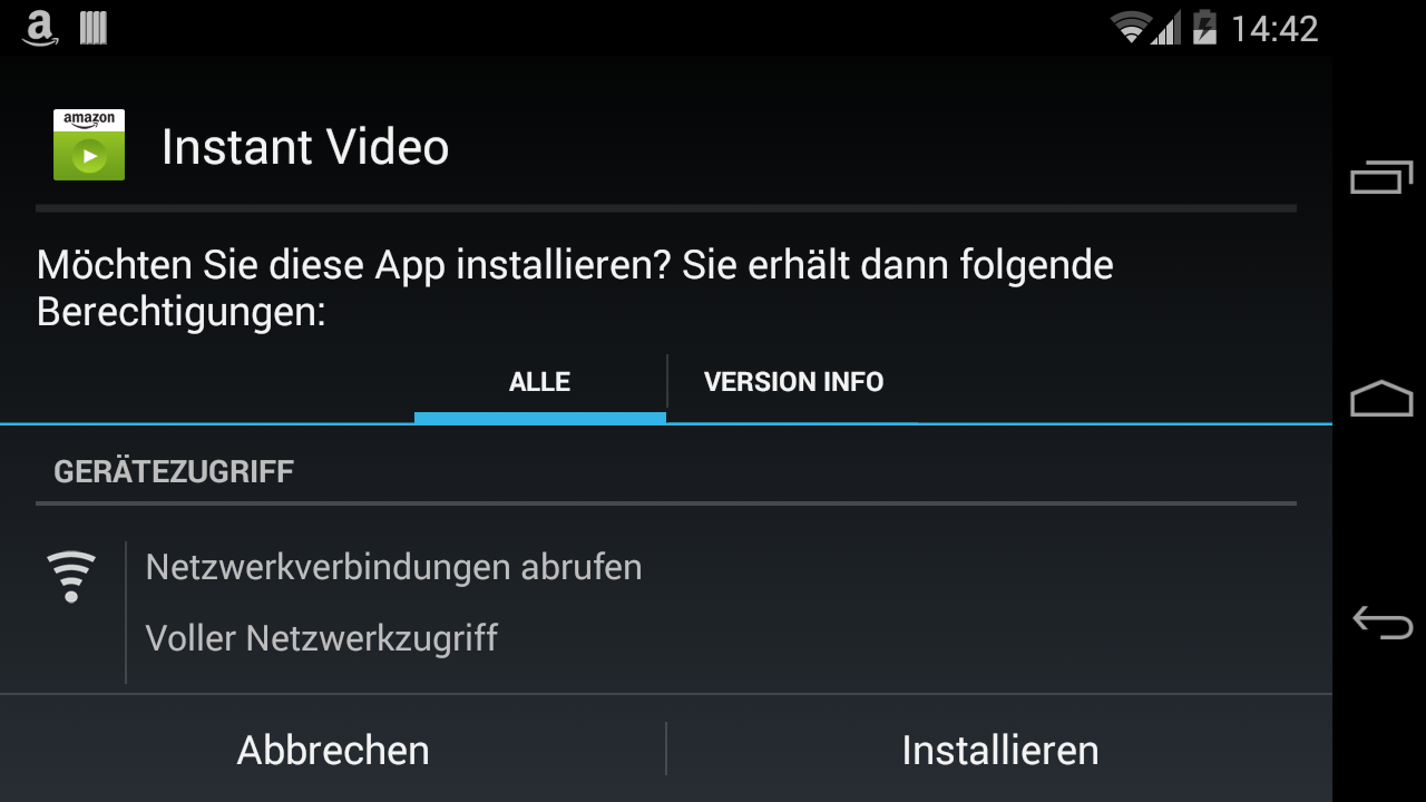 Die Anwendung wird am Play Store vorbei auf dem Android-Handy installiert.