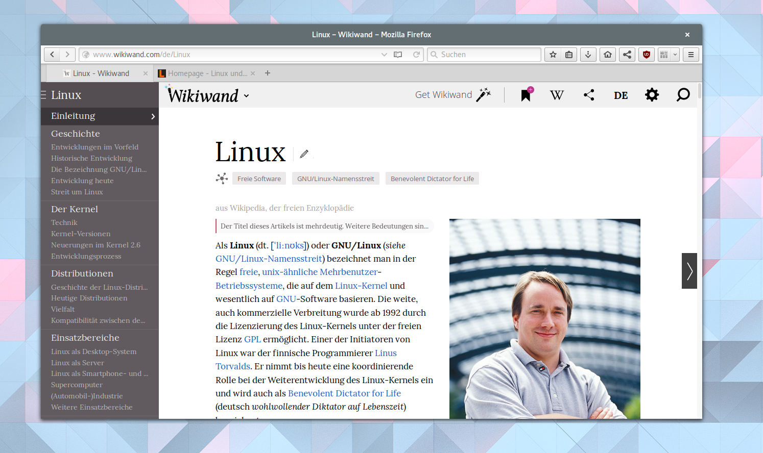 WikiWand Macht Die Wikipedia Hübsch Und Funktionell | Linux Und Ich