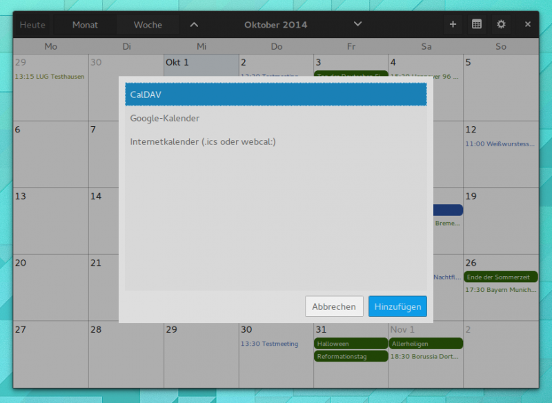 KalenderApp California 0.2 mit Support für CalDAV, ICS und Google