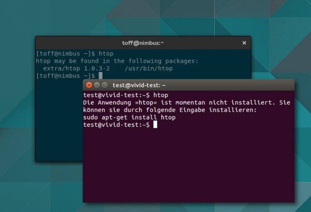 Pkgfile zeigt auf Wunsch wie bei Ubuntu welche Pakete installiert gehören.