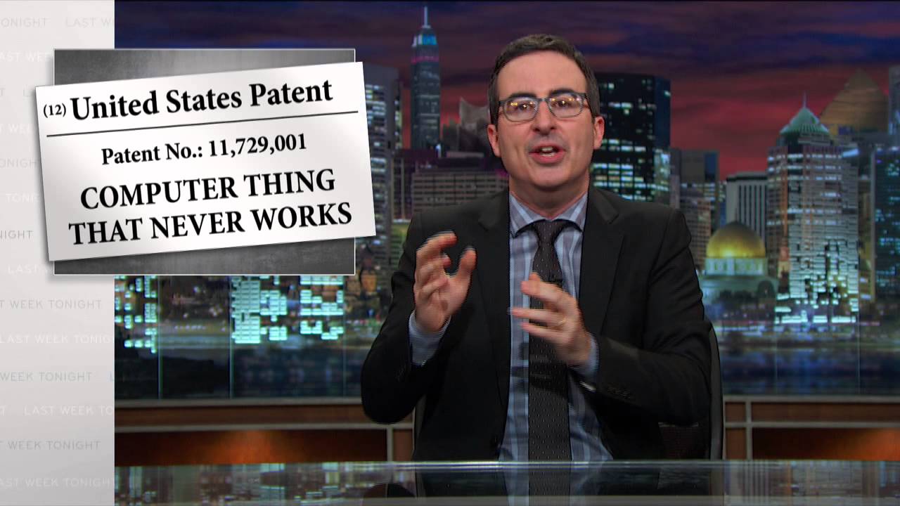 Last Week Tonight with John Oliver über Softwarepatente