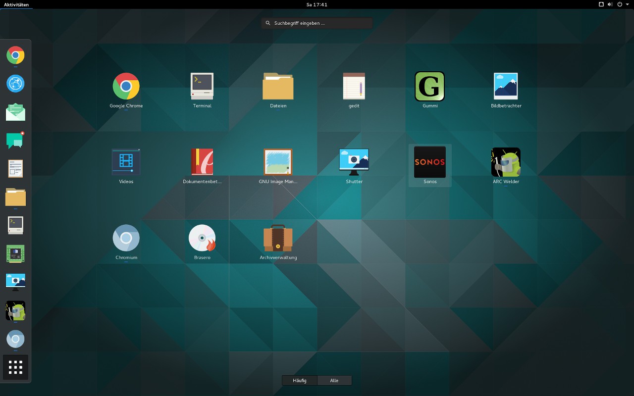 Aktuelle Desktopumgebungen zeigen Browserapps in der App-Übersicht an.