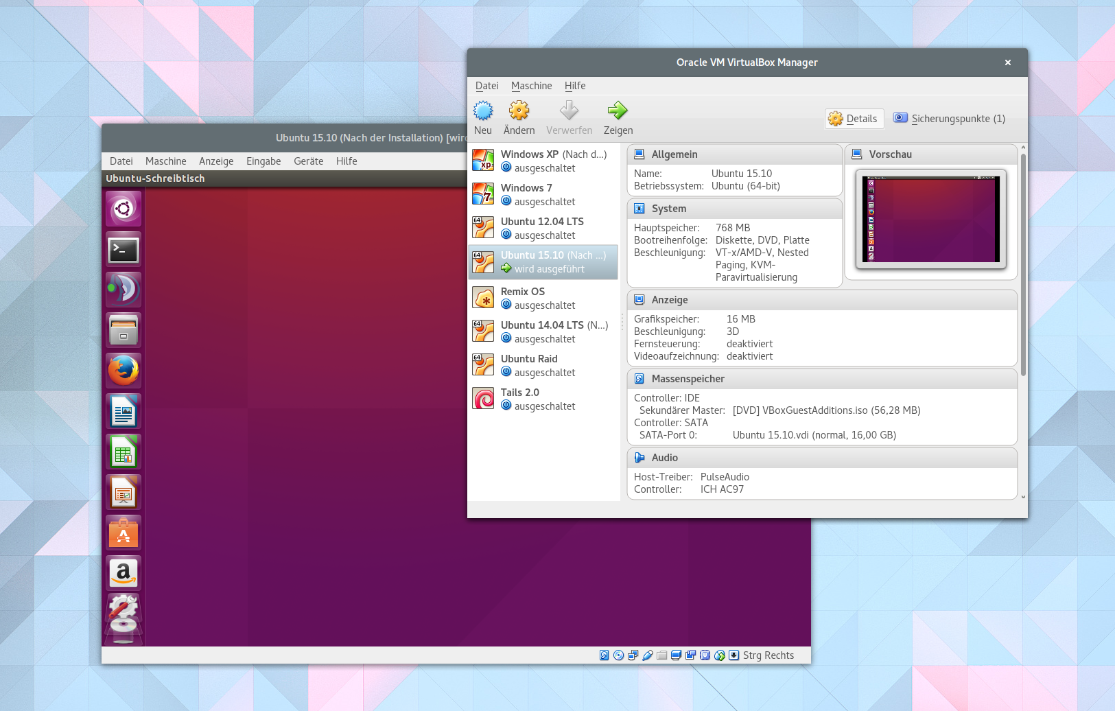 Virtualbox 5.0 mit interessanten Neuerungen