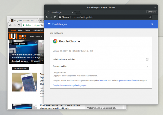 Native Desktop-Benachrichtungen unter Linux mit Chrome 59