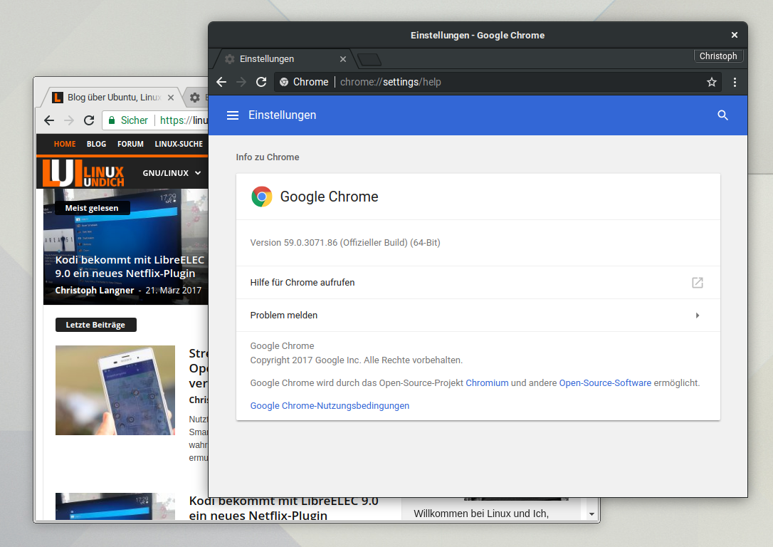 Native Desktop-Benachrichtungen unter Linux mit Chrome 59