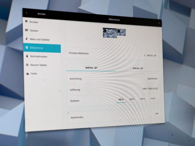Gnome mit krummen Skalierungsfaktoren an HiDPI- und 4K-Displays anpassen