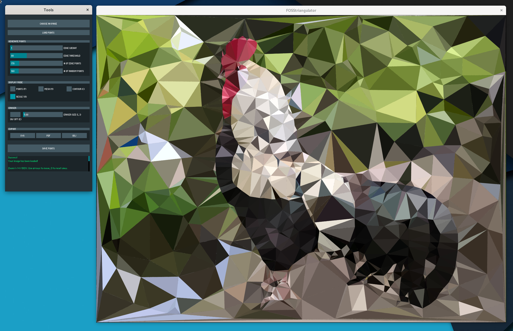 Bilder in Polygon-Kunst umrechnen