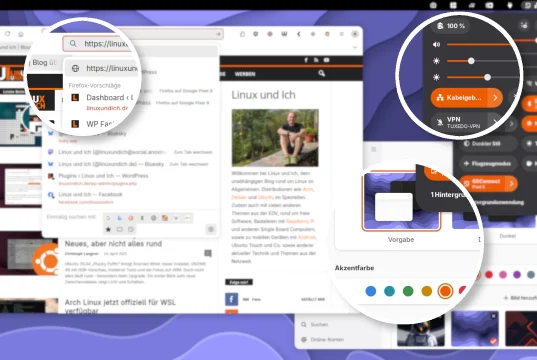 Libadwaita-Akzentfarben von GNOME 47+: Einheitlicher Look für GTK3/GTK4-Anwendungen wie Firefox und GIMP