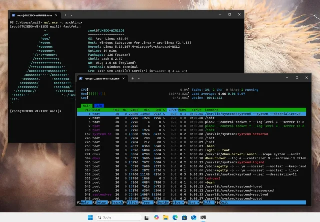 Arch Linux jetzt offiziell für WSL verfügbar
