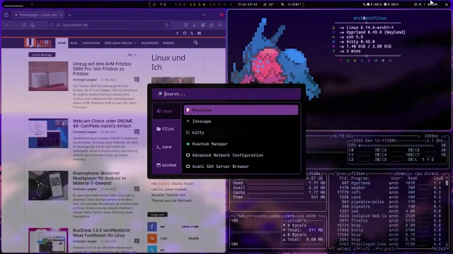 KooL’s Hyprland Dotfiles: Gericeter Desktop auf Knopfdruck