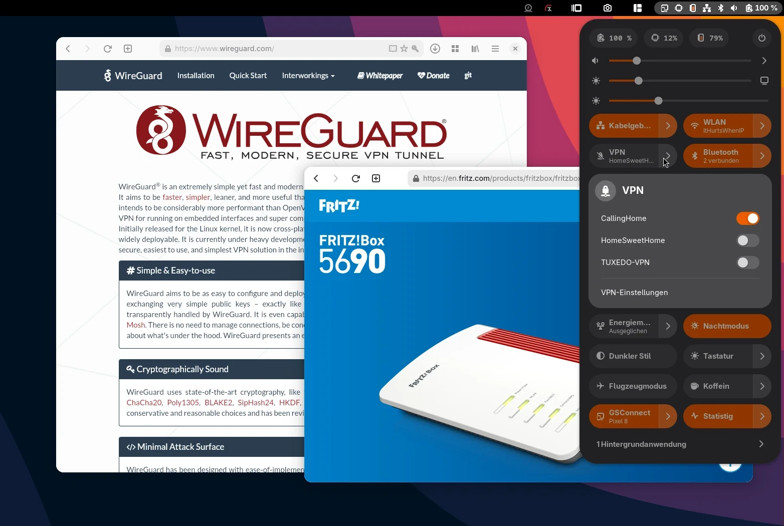 WireGuard-VPN zwischen Fritzbox und Linux einrichten