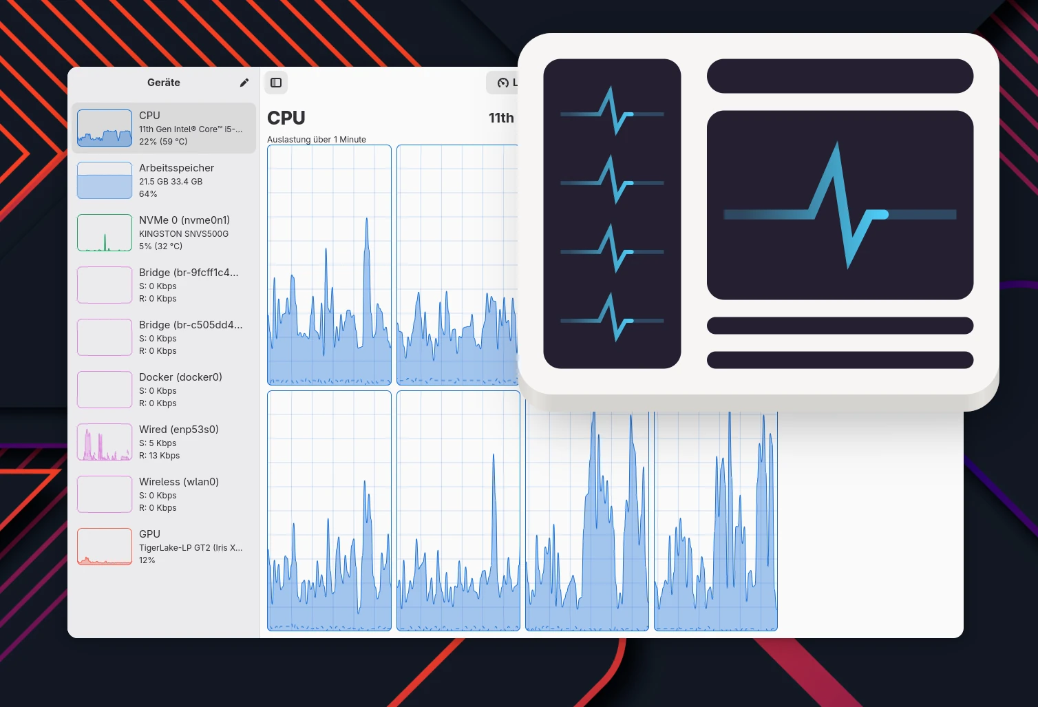 Mission Center 1.0: Der Systemmonitor für GNOME geht in die Vollen