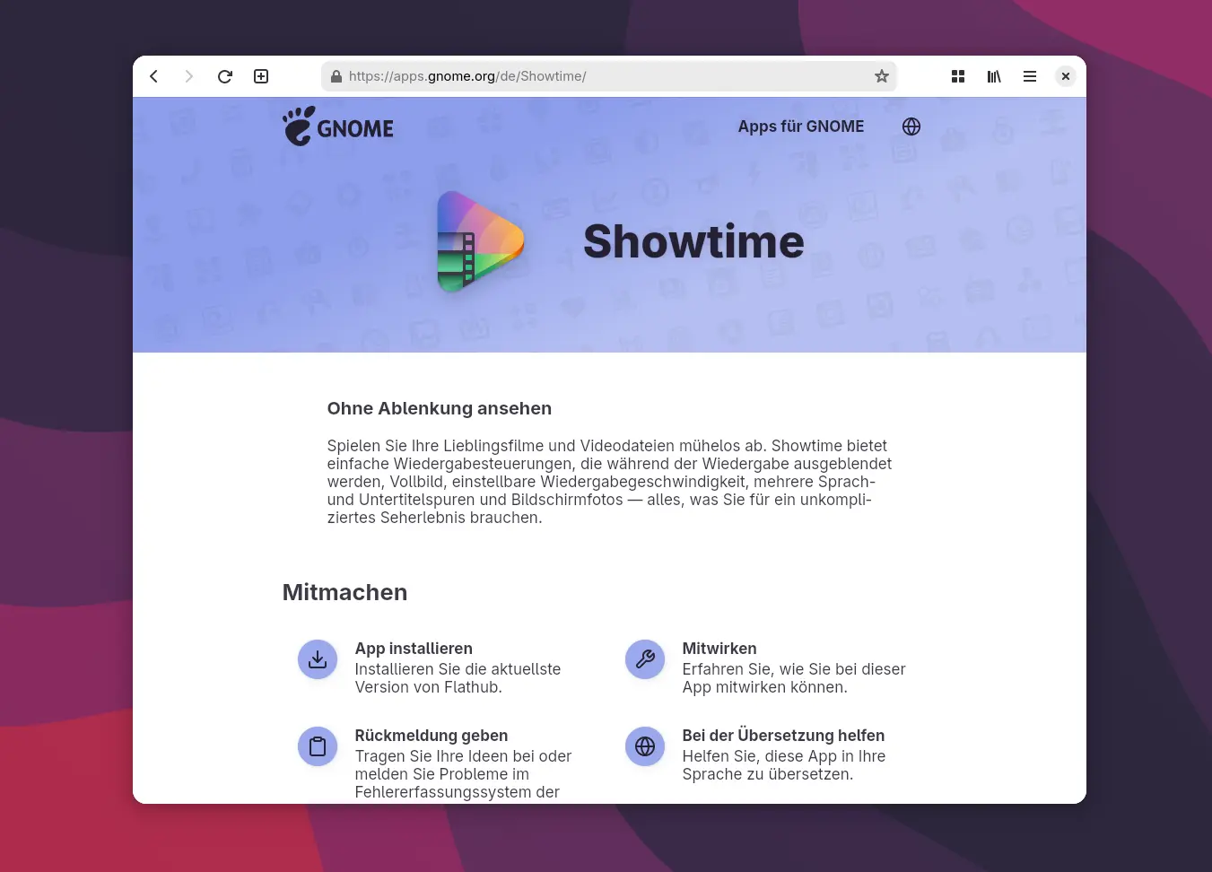 Showtime ersetzt Totem: GNOME 49 bekommt einen neuen Videoplayer