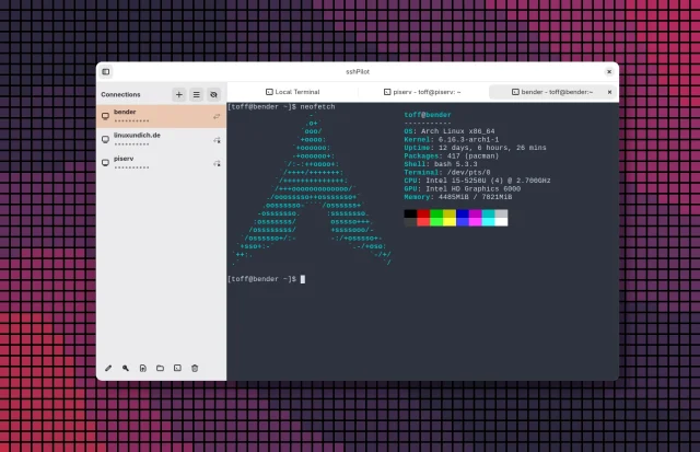 SSHPilot 3.5.4: Linux-Alternative zu PuTTY oder SecureCRT
