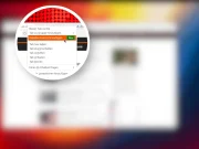 Das Kontextmenü aus Firefox Nightly, um die SplitView-Funktion zu öffnen.