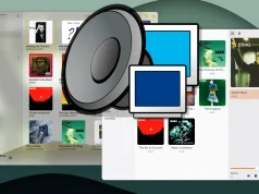 Zwei GTK4-Clients für MPD, Plattenalbum und Euphonica, nebeneinander dargestellt mit dem Logo des Music Player Daemon.