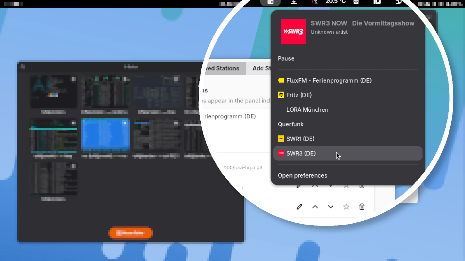 Yet Another Radio: Einfaches Internetradio direkt in der GNOME Shell
