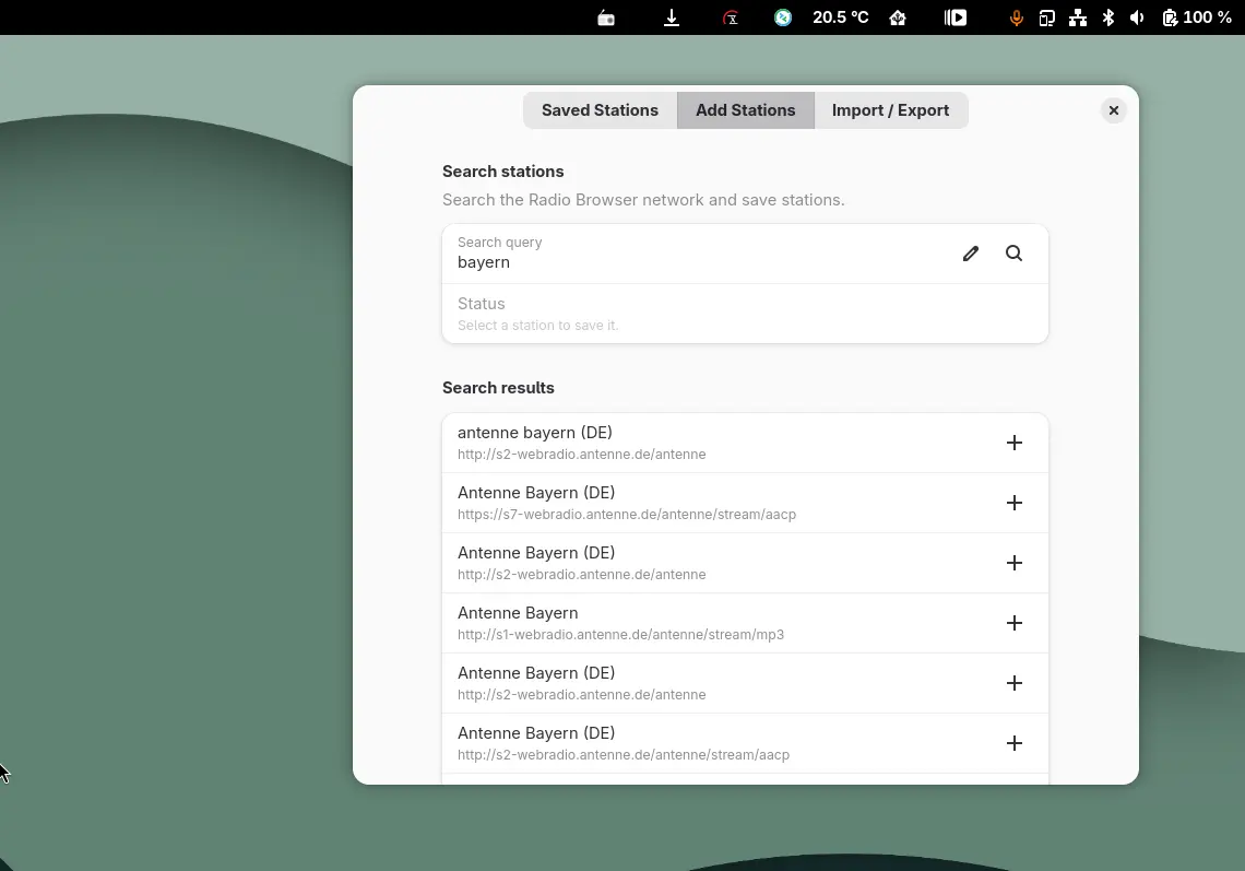 Die Suchfunktion ermöglicht es, tausende Radiosender schnell zu finden und die Lieblingssender direkt in die Favoritenliste zu übernehmen.