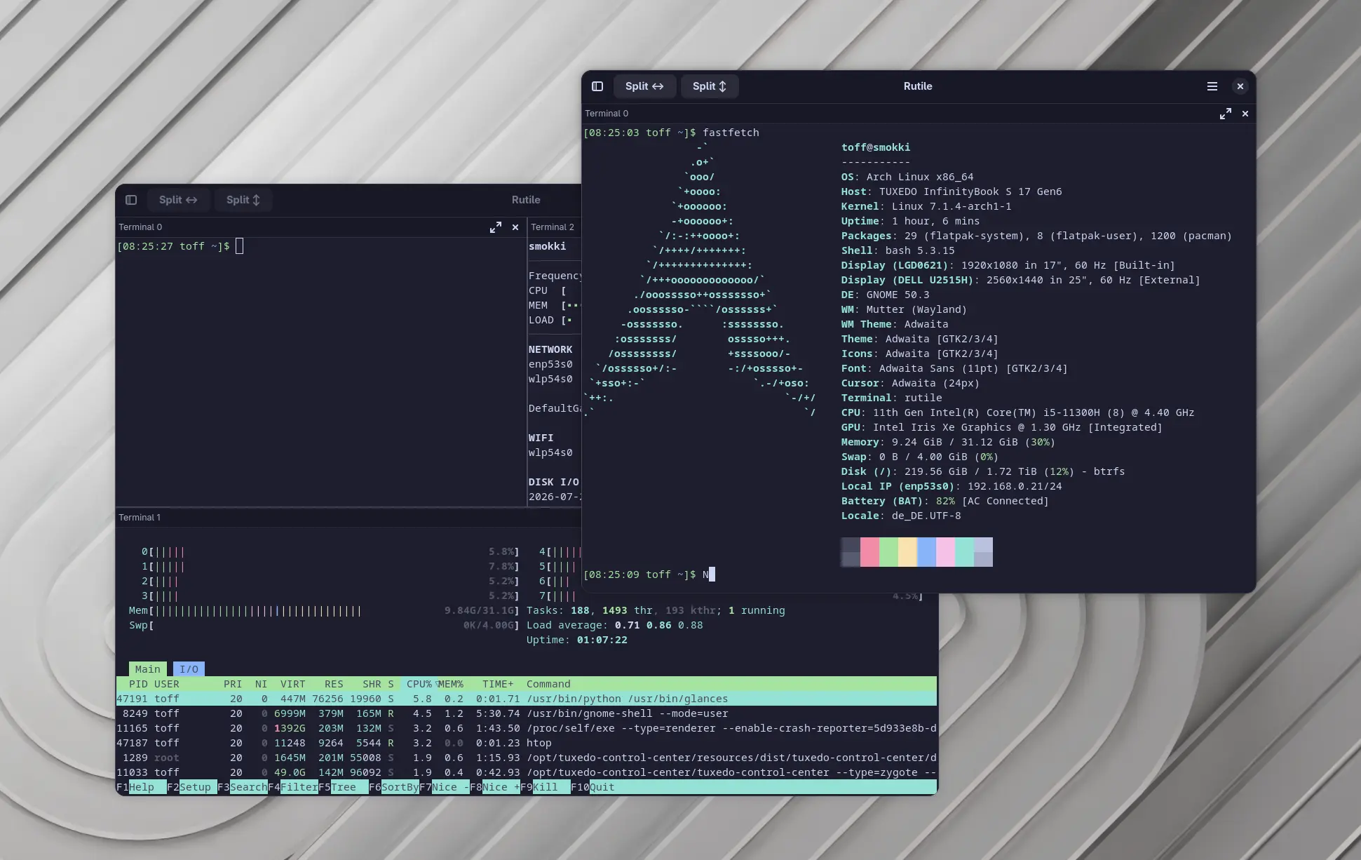 Rutile 0.2.2 – Eine moderne Alternative zu Tilix