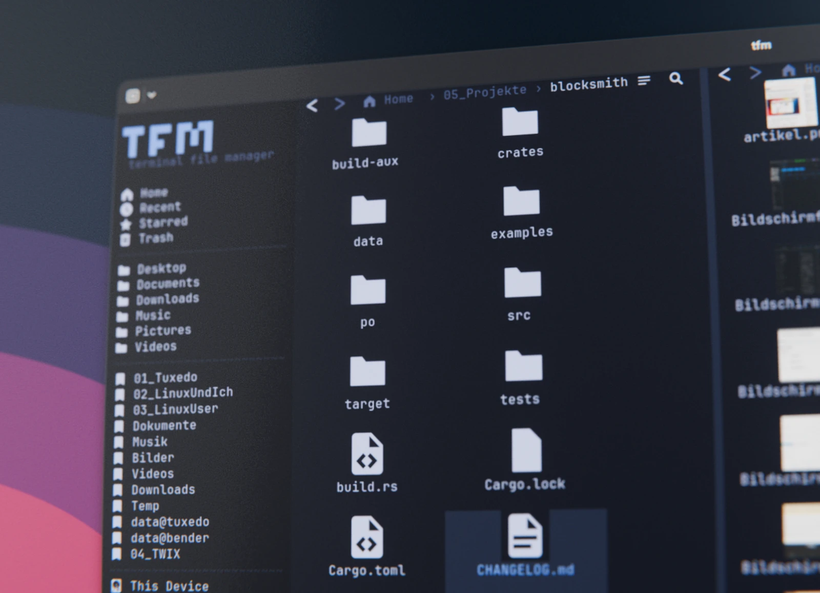 Tfm: Moderner Dateimanager fürs Terminal