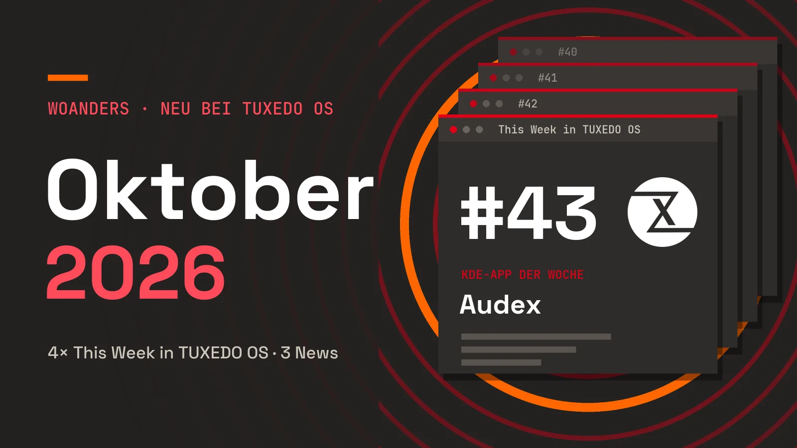 Grafik: Neu bei TUXEDO OS im Oktober 2026